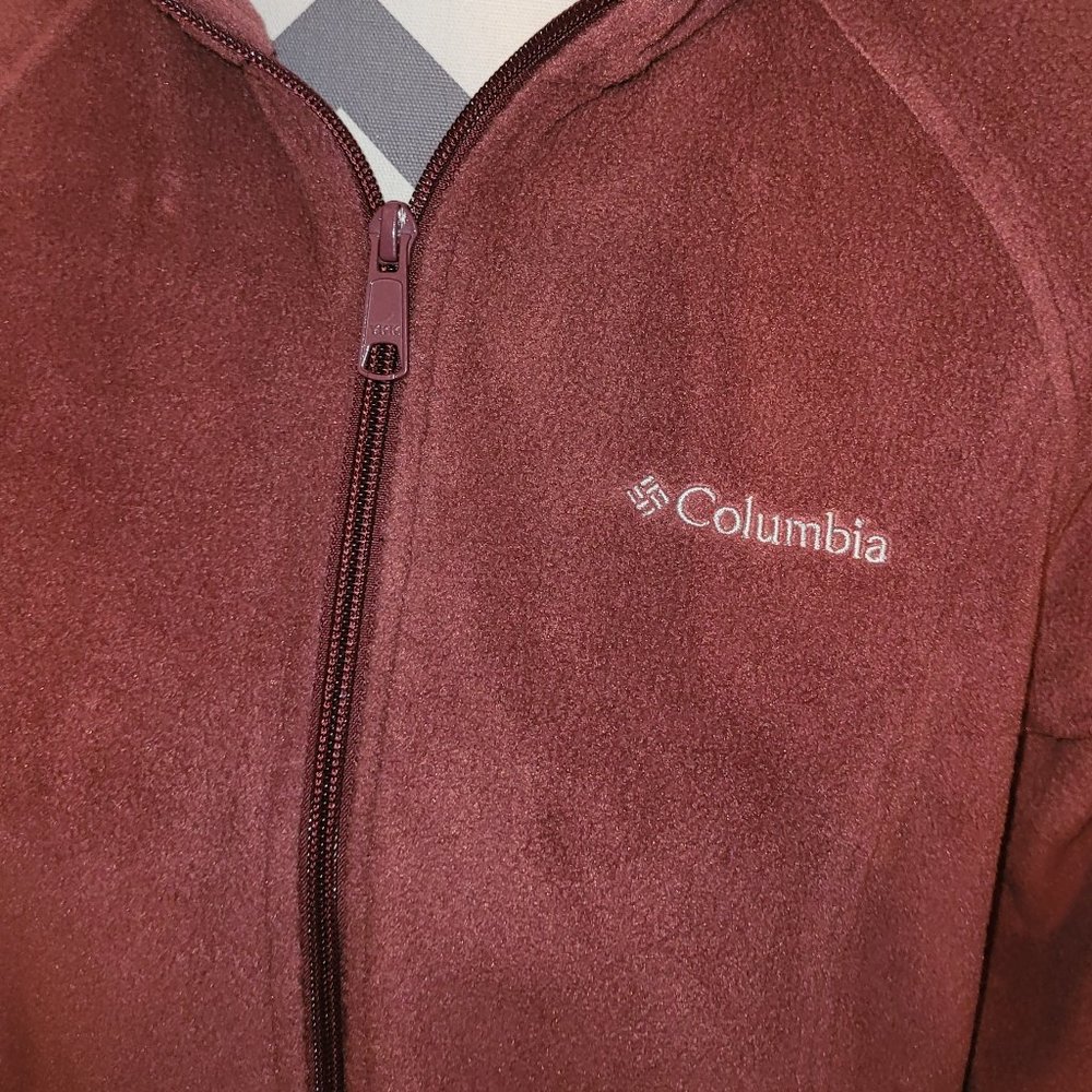 Women's Columbia Fleece Zip Up Jacket - Picture 3 of 7